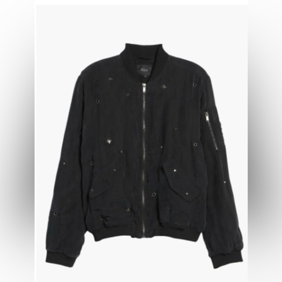 RAILS Ace Star Studded Bomber Jacket. Size S - Picture 1 of 12